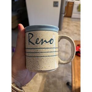 Vintage Reno Mug Made‎ In Japan Confetti Pattern coffee cup tea